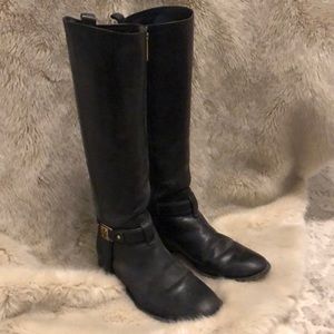 Black Tory Burch Riding Boots EUC Size 7.5